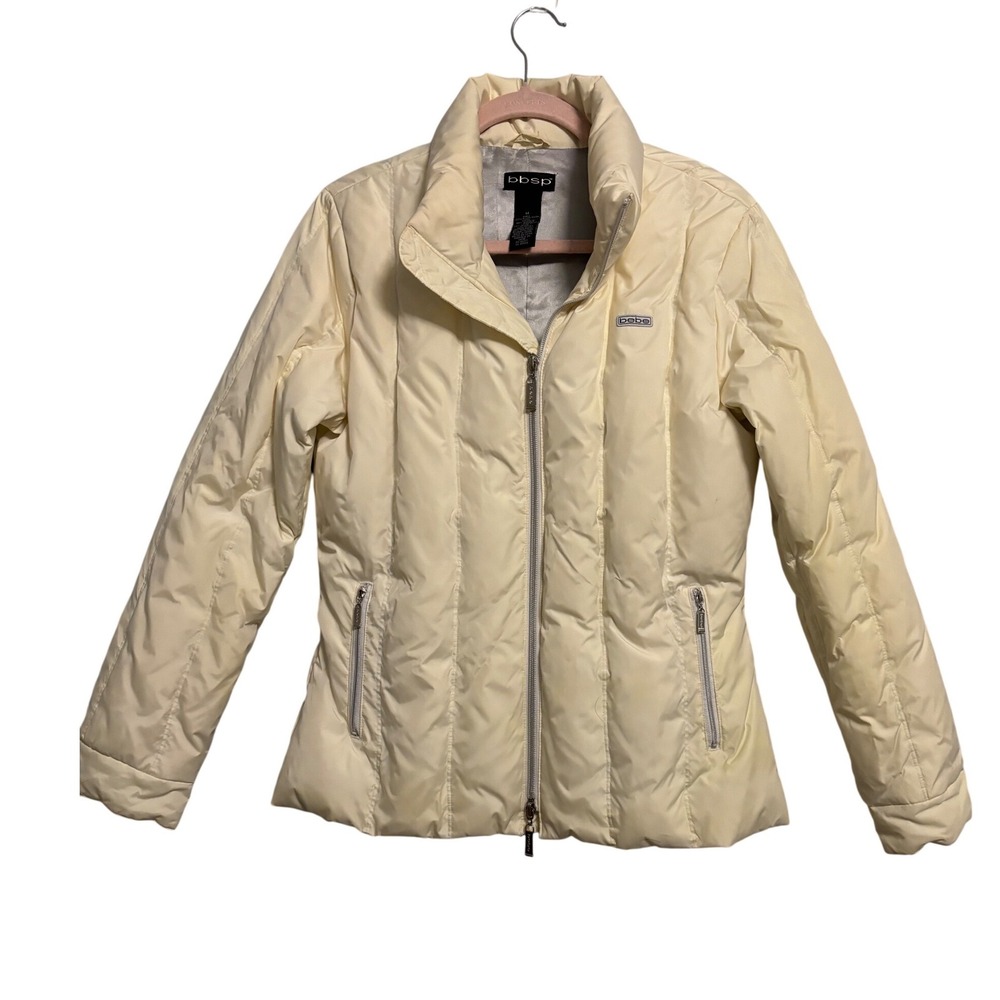 Bebe Ivory Down Puffer Jacket – Women's‎ Size Medium